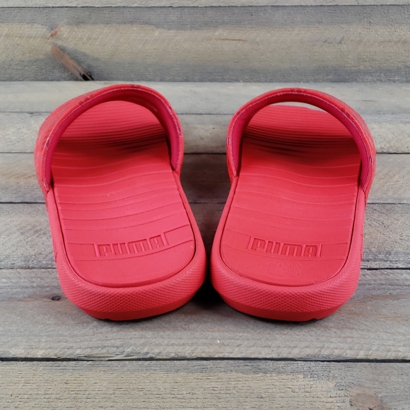 Puma Cool Cat Bold 2 Men's Slides Sandals Red NEW - Picture 4 of 9